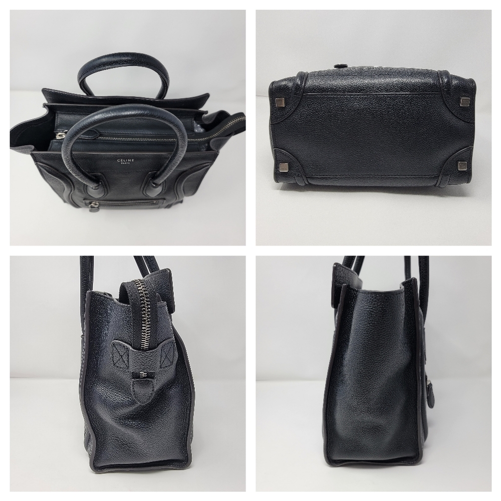 CELINE Micro Luggage Satchel Leather Calfskin Bag - Picture 8 of 11